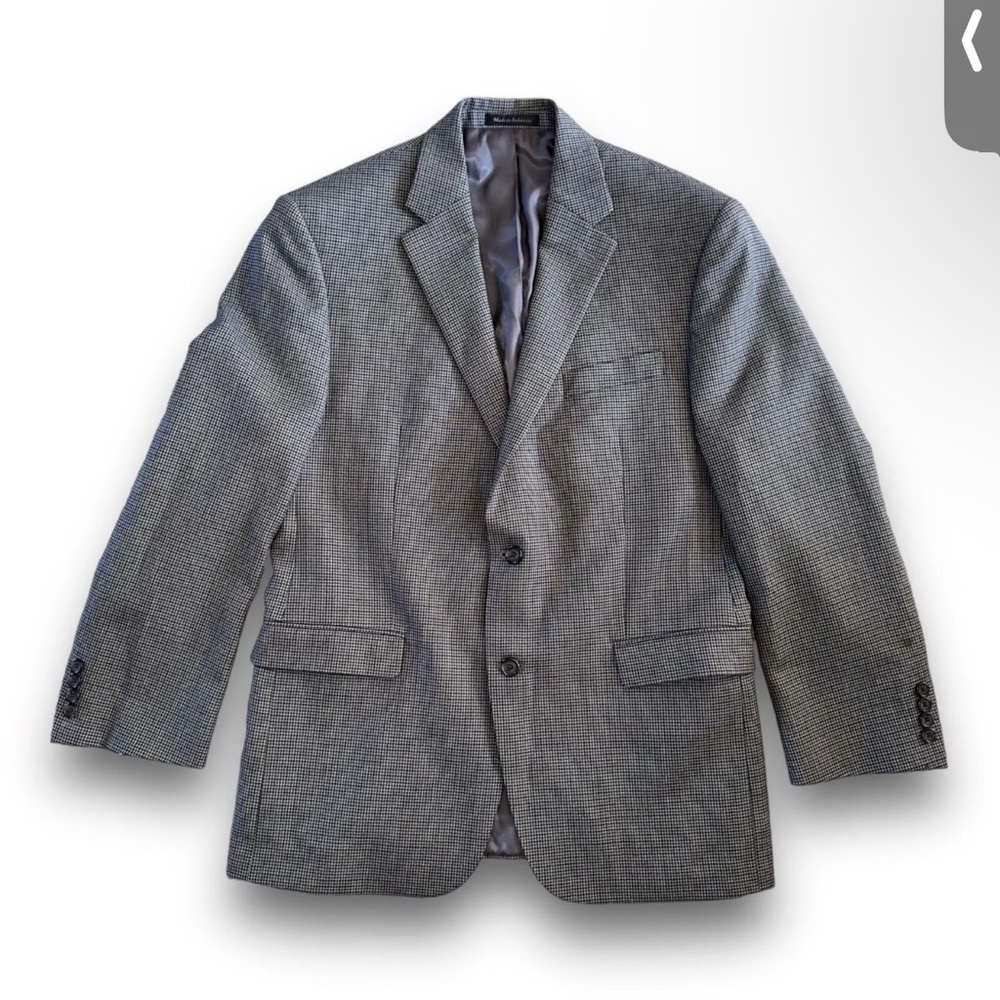 Lauren Ralph Lauren 42R Brown Gray Houndstooth Blazer Jacket Sports Coat, Macy's